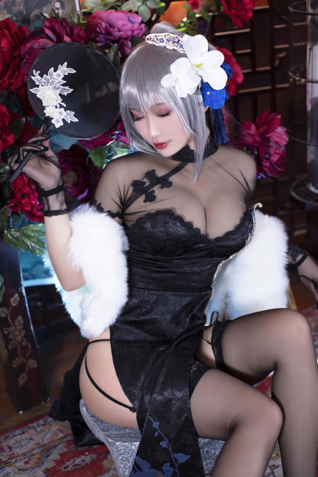 洛璃 LoLiSAMA – NO.105 碧蓝航线 路易九世旗袍[43P-458.2M]